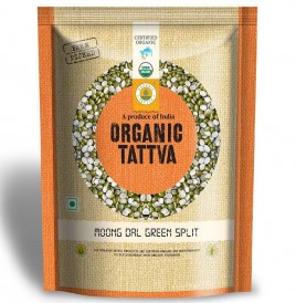 Organic Tattva Moong Dal Green Split   Pack  500 grams